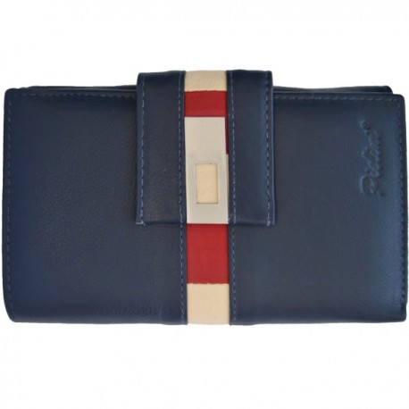 Cartera de Piel Mujer Pielini Mod 3036 Azul