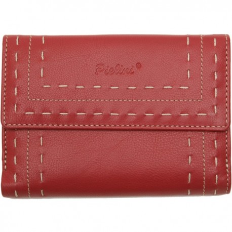 Cartera de Piel Mujer Pielini Mod 3053 Rojo