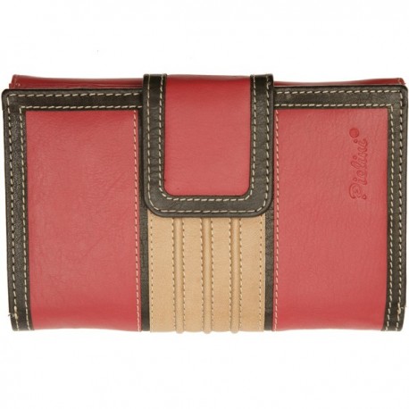 Cartera de Piel Mujer Pielini Mod 3061 Rojo