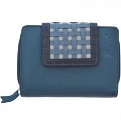 Cartera de Piel Mujer Pielini Mod 3062 Azul