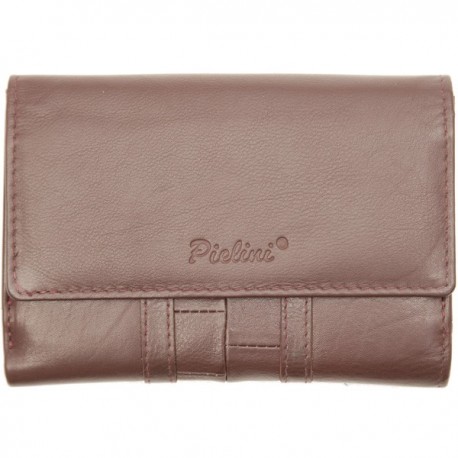 Cartera de Piel Mujer Pielini Mod 3105 Burdeos