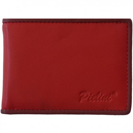 Cartera de Piel Hombre Pielini Mod 3074 Rojo