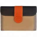 Cartera de Piel Mujer Pielini Mod 3019 Naranja