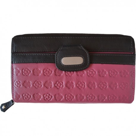 Cartera de Piel Mujer Pielini Mod 3025 Rosa