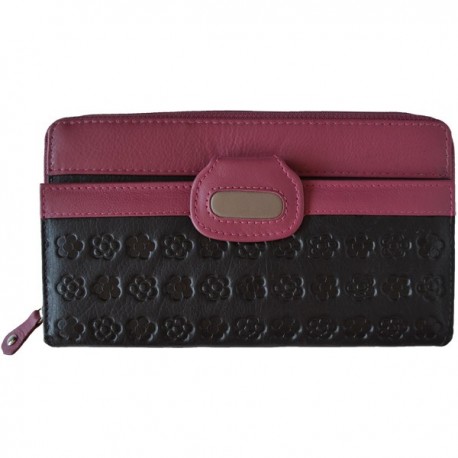 Cartera de Piel Mujer Pielini Mod 3025 Marrón